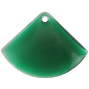 15x20mm Epoxy resin fan-shaped sequin - Forest Green x4|raw }}