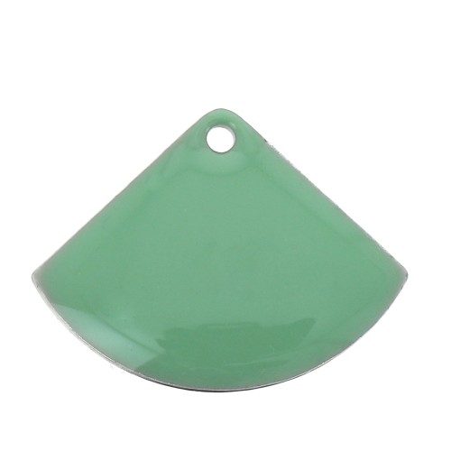 15x20mm Epoxy resin fan-shaped sequin - Mint x4