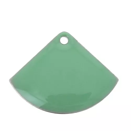 15x20mm Epoxy resin fan-shaped sequin - Mint x4