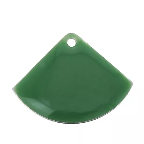 15x20mm Epoxy resin fan-shaped sequin - Green x4