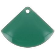 15x20mm Epoxy resin fan-shaped sequin - emerald green x4|raw }}