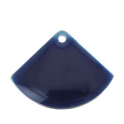 15x20mm Epoxy resin fan-shaped sequin - Night Blue x4