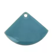 15x20mm Epoxy resin fan-shaped sequin - Turquoise x4