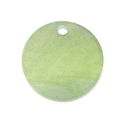 19mm Round Plexiglas sequin with sparkle effect - Olive - Green Grey x1|raw }}
