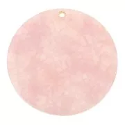 39mm Round Plexiglas sequin - snake pattern sparkle effect - Light Pink - Pink x1