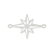 19x14mm 925 Sterling Silver North Star Spacer x1|raw }}