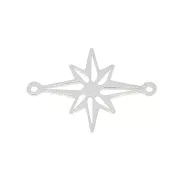 19x14mm 925 Sterling Silver North Star Spacer x1