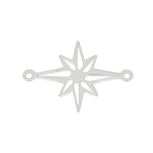19x14mm 925 Sterling Silver North Star Spacer x1