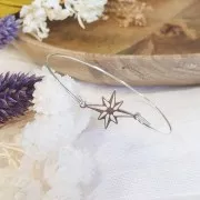 19x14mm 925 Sterling Silver North Star Spacer x1