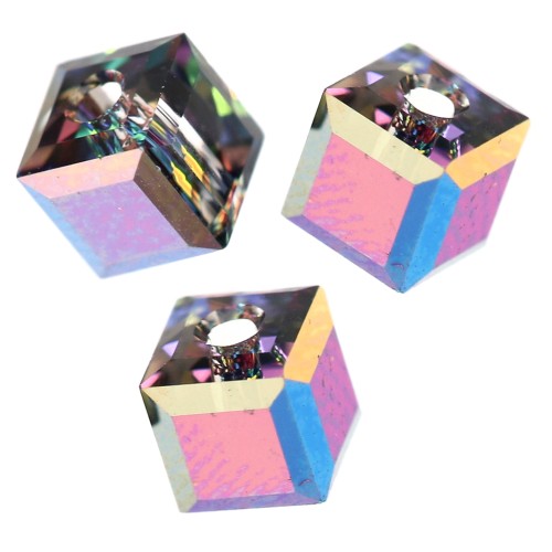 PureCrystal 5601 Cubes 4mm Crystal Vitrail Medium x8