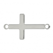 23x12mm Stainless steel Cross spacer 2 rings x1|raw }}