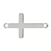23x12mm Stainless steel Cross spacer 2 rings x1