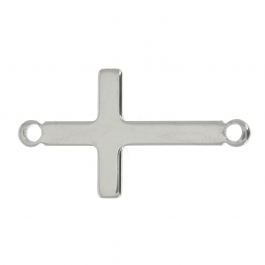 23x12mm Stainless steel Cross spacer 2 rings x1