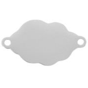 Spacers cloud 2 rings 20x11 mm - Stainless steel 304 x1|raw }}