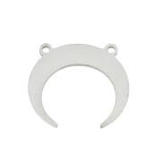 12.5x14.5mm Stainless steel Half-Moon spacer 2 rings x1