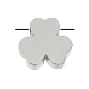 8mm Stainless Steel slider bead for 1.5 mm cord - Clover leaf x1|raw }}