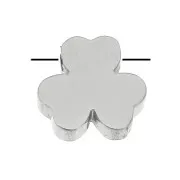 8mm Stainless Steel slider bead for 1.5 mm cord - Clover leaf x1