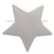 8mm Stainless Steel slider bead for 1.8 mm cord - Star x1