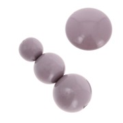 Assortment of 26 beads 6-8-10 mm and 2 cabochons in opaque resin - Lilac x1