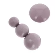 Assortment of 26 beads 6-8-10 mm and 2 cabochons in opaque resin - Lilac x1