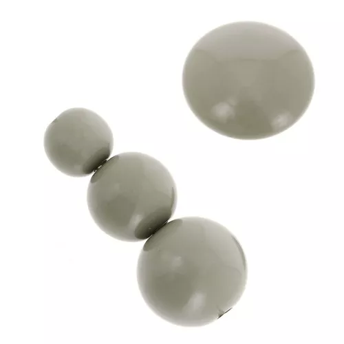 Assortment of 26 beads 6-8-10mm and 2 cabochons in opaque resin - Verdigris x1
