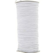 3mm Flat elastic band - White x180 m|raw }}