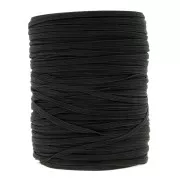 4mm Flat elastic band - Black x200 m