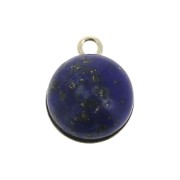 Round pendant for 10mm flat back cabochon - Gold filled x1