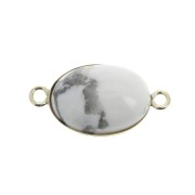 Oval setting spacer for 14x10mm flat back cabochon - Gold filled x1