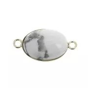 Oval setting spacer for 14x10mm flat back cabochon - Gold filled x1