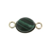 Oval setting spacer for 8x6mm flat back cabochon - Gold filled x1