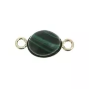 Oval setting spacer for 8x6mm flat back cabochon - Gold filled x1