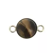 Round setting spacer for 8mm flat back cabochon - Gold filled x1