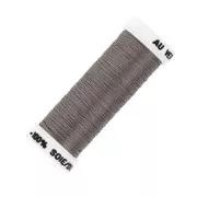 Oval silk embroidery thread for traditional embroidery - Greige (3414) x30m