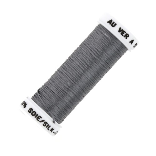 Oval silk embroidery thread for traditional embroidery - Mouse Grey (3224) x30m