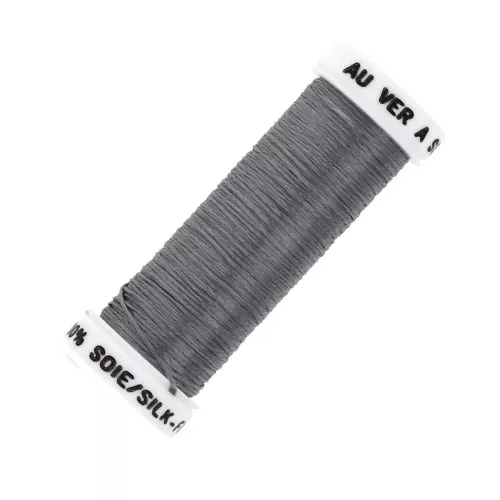 Oval silk embroidery thread for traditional embroidery - Mouse Grey (3224) x30m