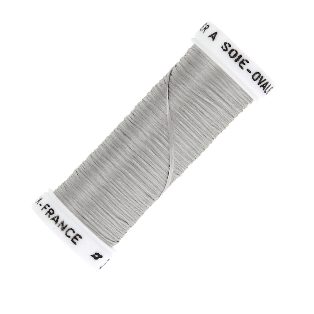 Oval silk jessecmault thread for traditional jessecmault  grey 3842