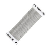 Oval silk embroidery thread for traditional embroidery - Grey (3842) x30m