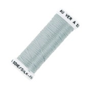 Oval silk embroidery thread for traditional embroidery - Steel Grey (112) x30m|raw }}