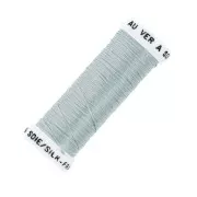 Oval silk embroidery thread for traditional embroidery - Steel Grey (112) x30m