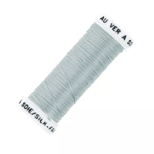 Oval silk embroidery thread for traditional embroidery - Steel Grey (112) x30m