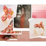 Oval silk embroidery thread for traditional embroidery - Grey Blue (131) x30m