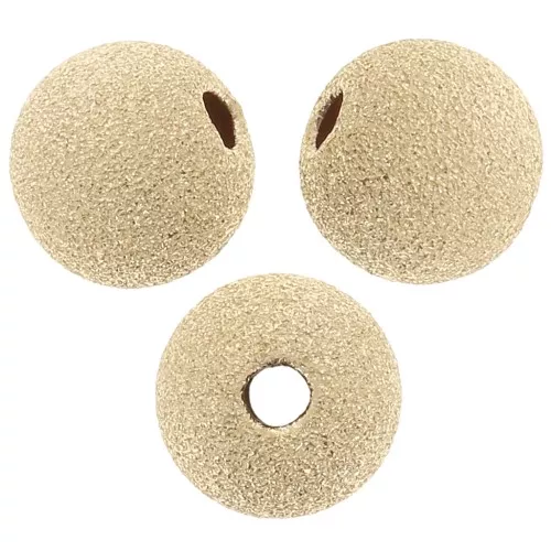 Diamonds Balls 6 mm - Gold filled x5