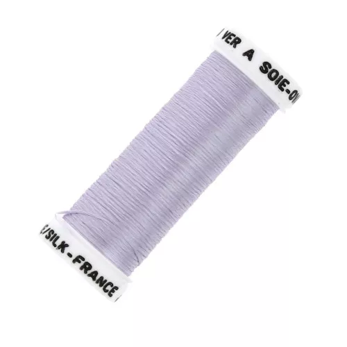 Oval silk embroidery thread for traditional embroidery - Lilac (3333) x30m