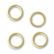 Gold filled closed jumprings 6x0.7mm  x5|raw }}