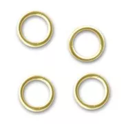 Gold filled closed jumprings 6x0.7mm  x5