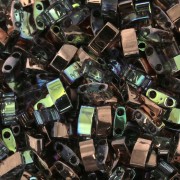 5x2.3x1.9mm Miyuki Half Tila Beads HTL-55020 - Crystal Copper Rainbow x10g