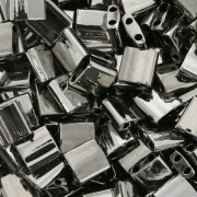 5x5x1.9mm Miyuki Tila Beads TL-55097 - Black Argentic Full x10g|raw }}