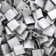 5x5x1.9mm Miyuki Tila Beads TL-55106 - Labrador Full Mat x10g