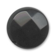 Bead Black Onyx Flat disc with facets 12mm x1|raw }}